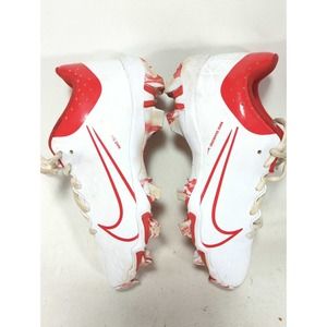 Nike Hyperdiamond 4 Elite Women's Softball Cleats CZ5919-105 White/Red (Size 4Y)